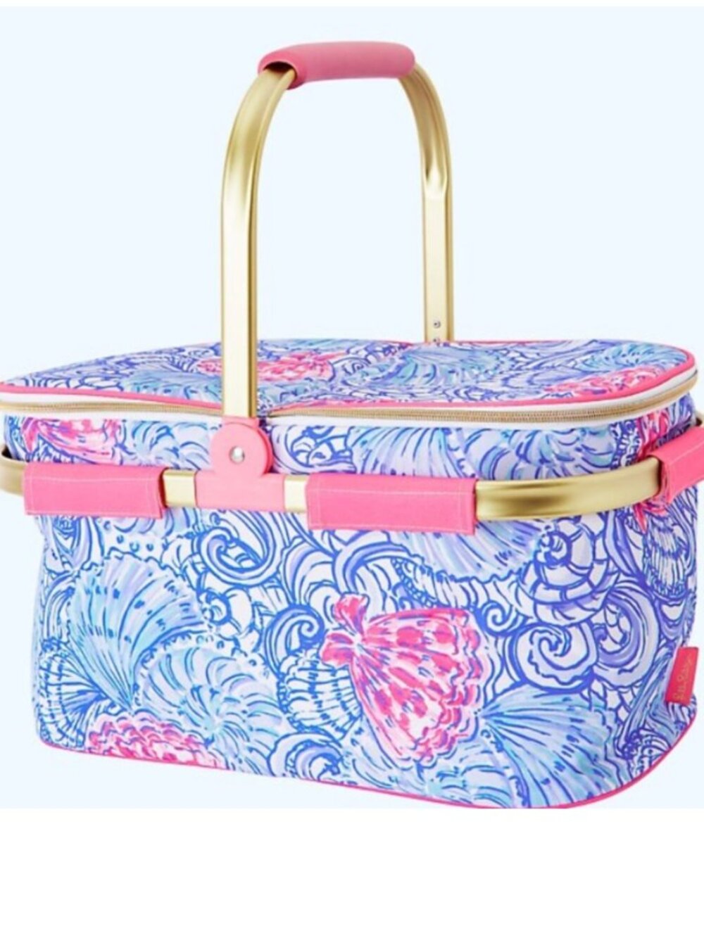 NWT LILLY PULITZER Collapsible Cooler Tote (Blue Haven Shell)